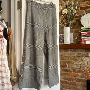 Who What Wear Check Wide Leg Trousers